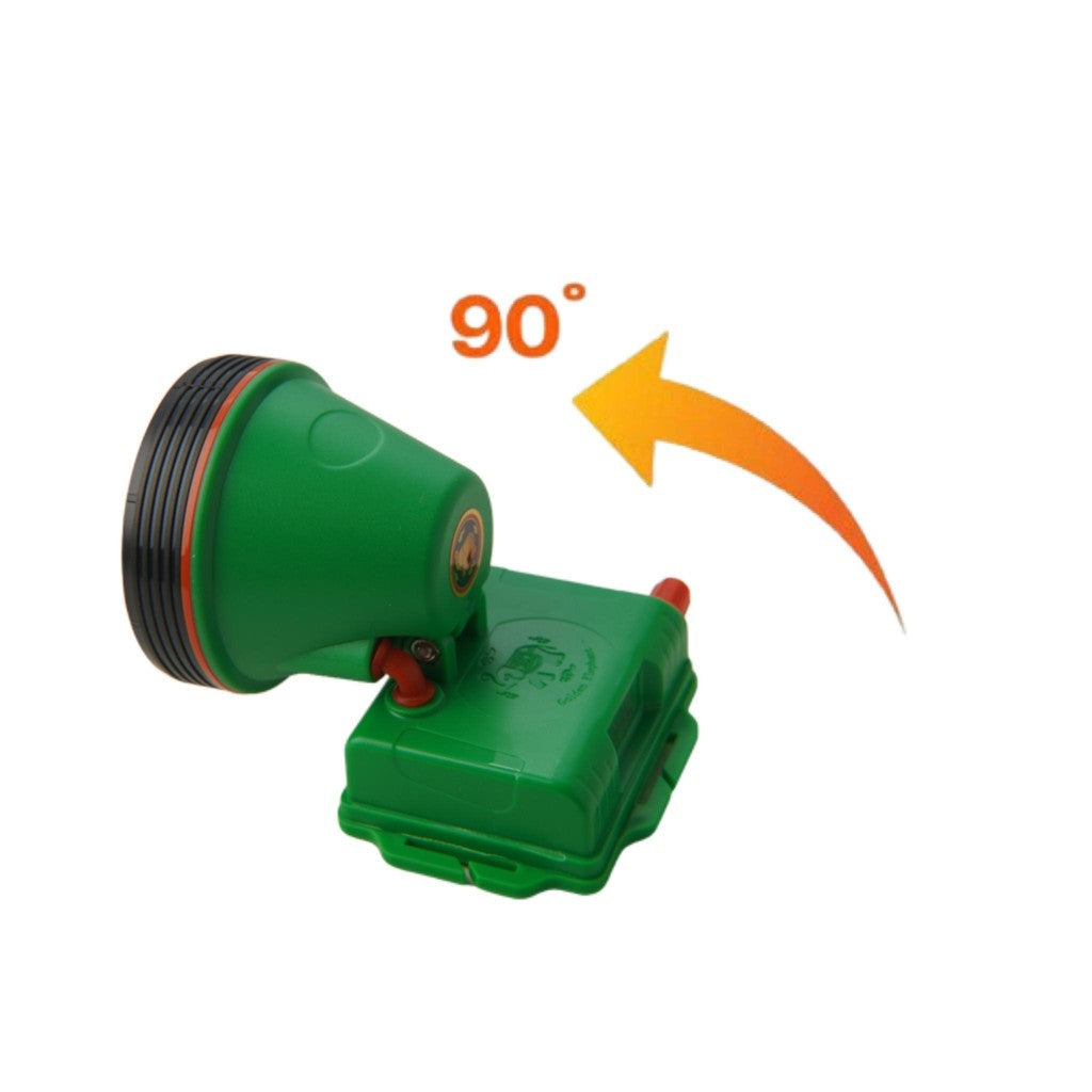 【Nova-6708】Lanterna de cabeça, recarregável com 2 baterias