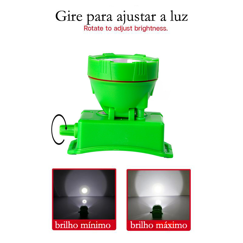 【JX-02】Lanterna de Cabeça LED 8000W Recarregável IPX8