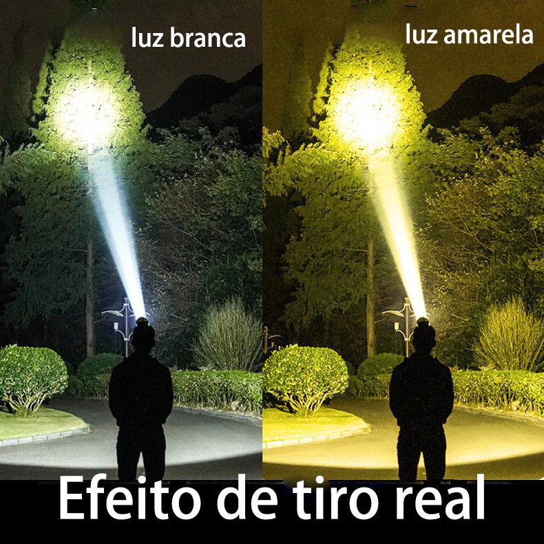 【JX-03】lanterna holofote de cabeça a prova d'água 80W