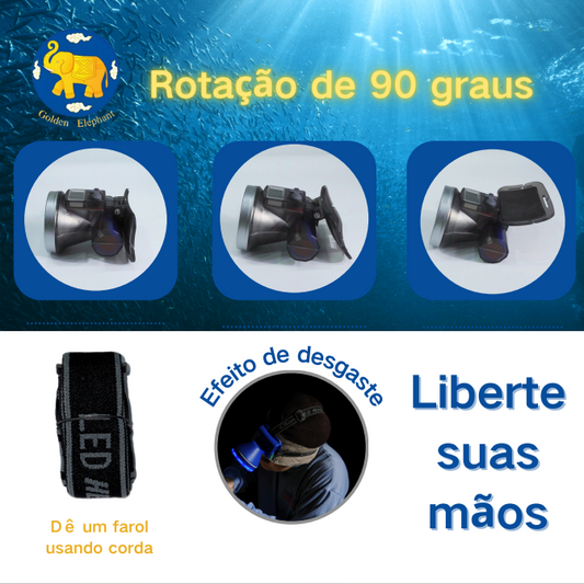 【BLT-03】 Lanterna de Camping ao Ar Livre, Alta Potência, 150m, LED Recarregável