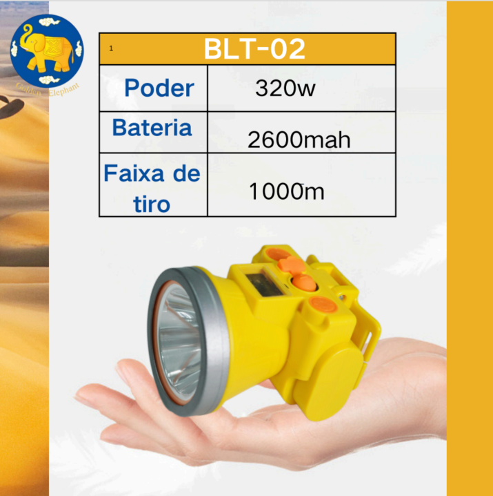 【BLT-02】 Lanterna de Cabeça IPX8 150 M