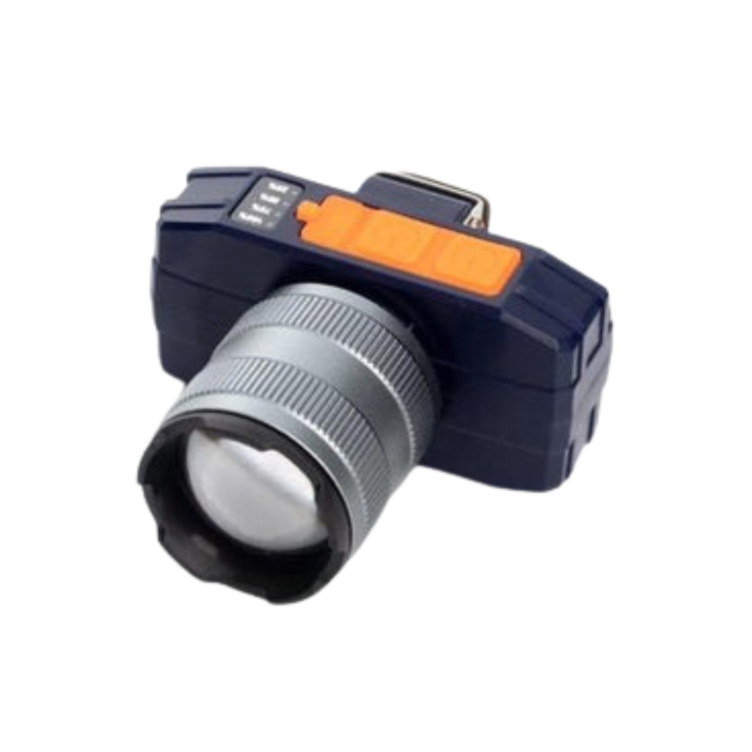 【Nova-2404】 Lanterna de cabeça potente zoom ajustável
