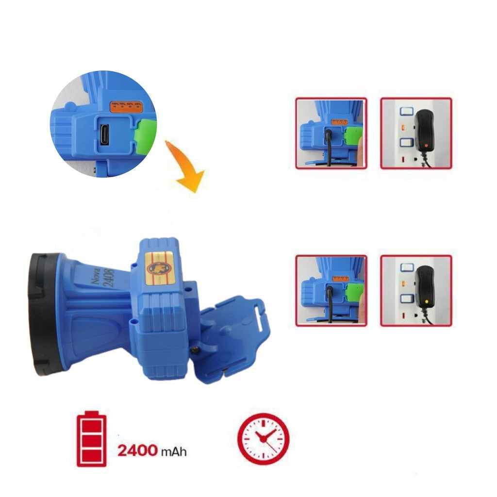 【Nova-2408】Lanterna de cabeça LED, trilha